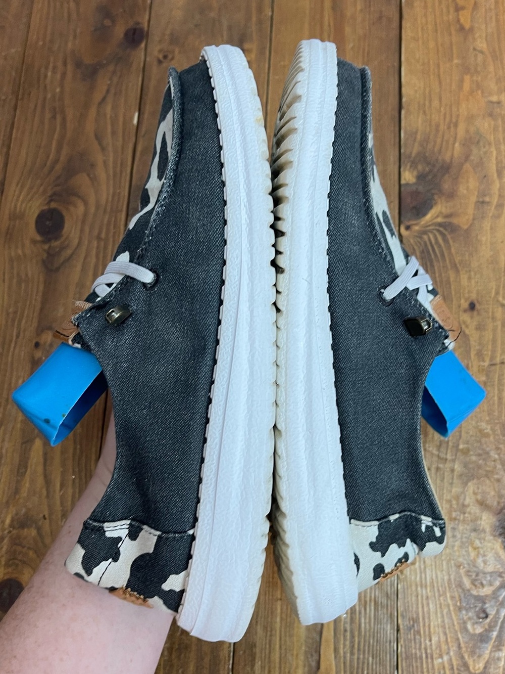 Hey dude Wendy animal black cow Womens size 7 - Picture 5 of 7